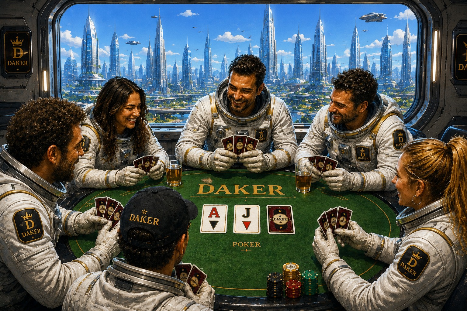Partida de Daker en el espacio