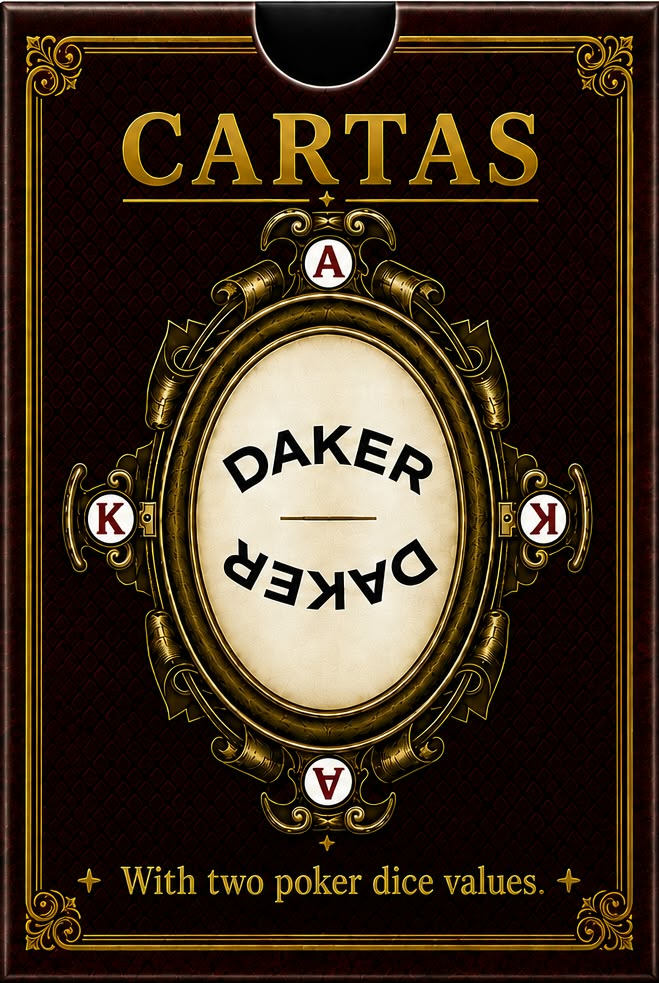 Portada de la baraja Daker Cartas